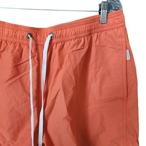 Onia Swim Board Trunks Shorts Men's XL Mesh Lined 7" Orange Beach - Picture 2 of 13